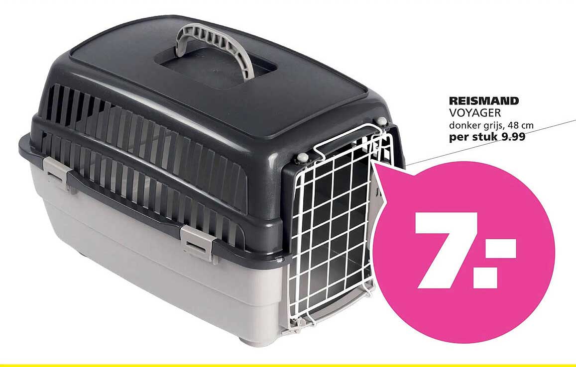REISMAND VOYAGER donker grijs 48 cm per stuk