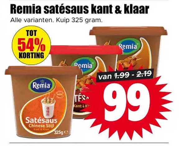 Remia satésaus kant & klaar