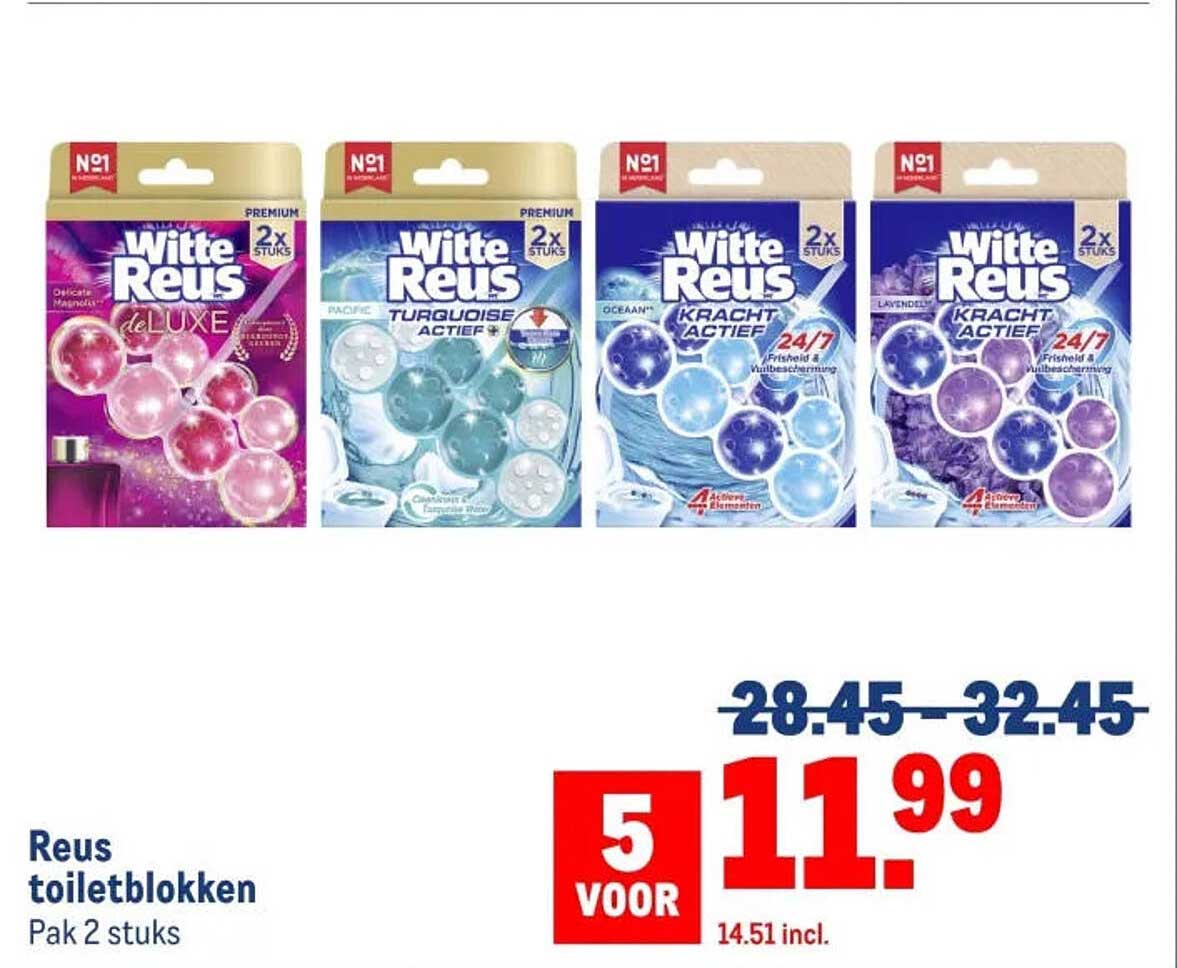 Reus toiletblokken Pak 2 stuks 5 voor