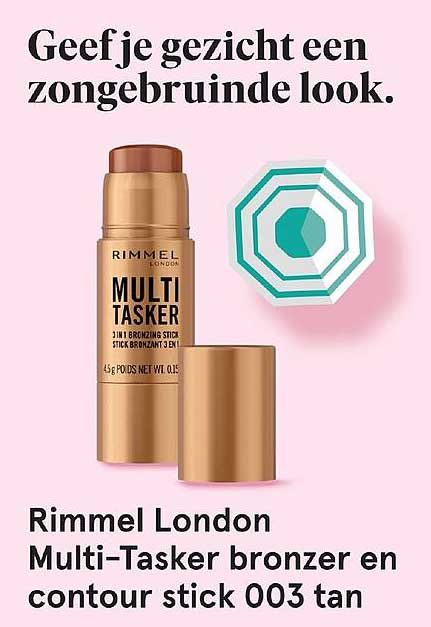 Rimmel London Multi-Tasker bronzer en contour stick 003 tan