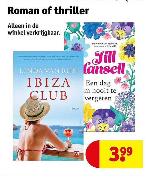 Roman of thriller Alleen in de winkel verkrijgbaar.