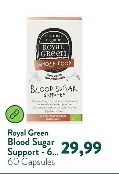Royal Green Blood Sugar Support - 60 Capsules