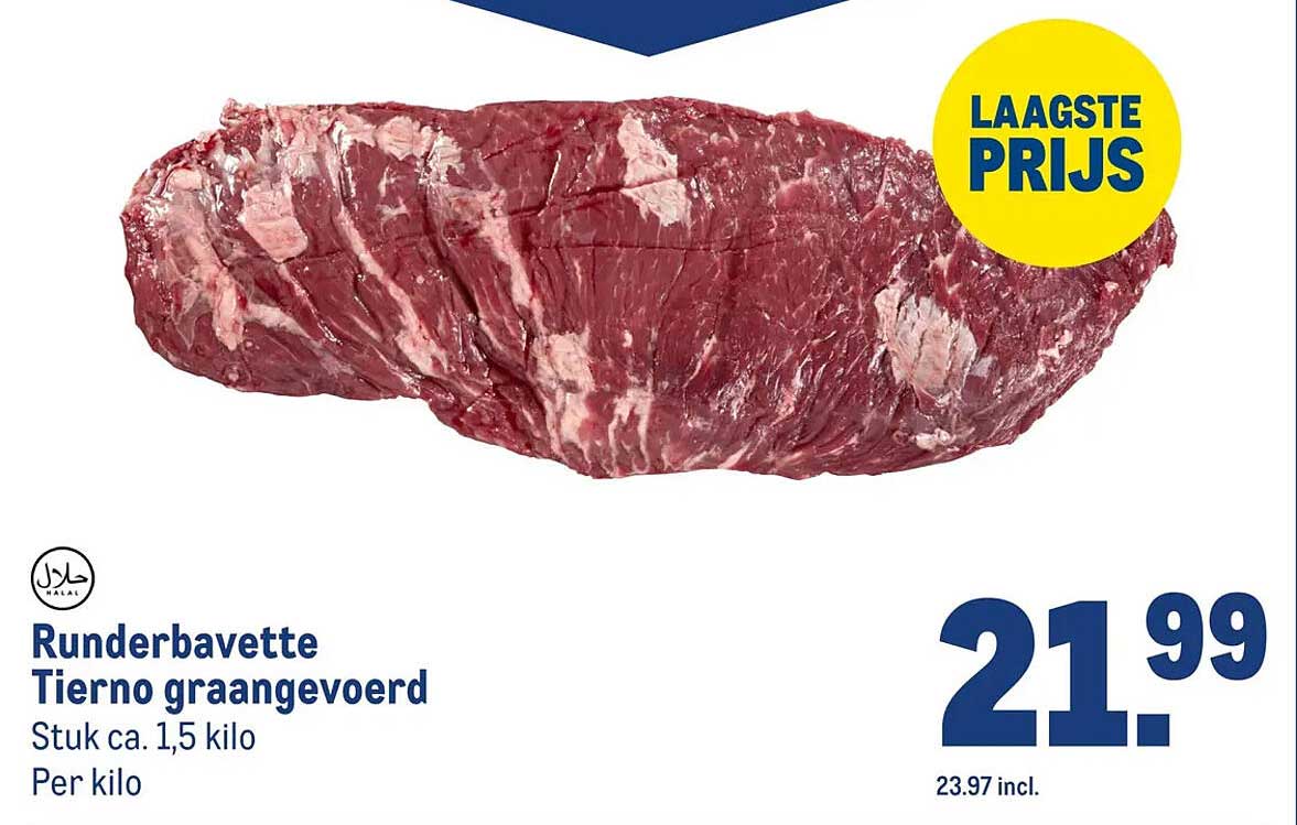 Runderbavette Tierno graangevoerd