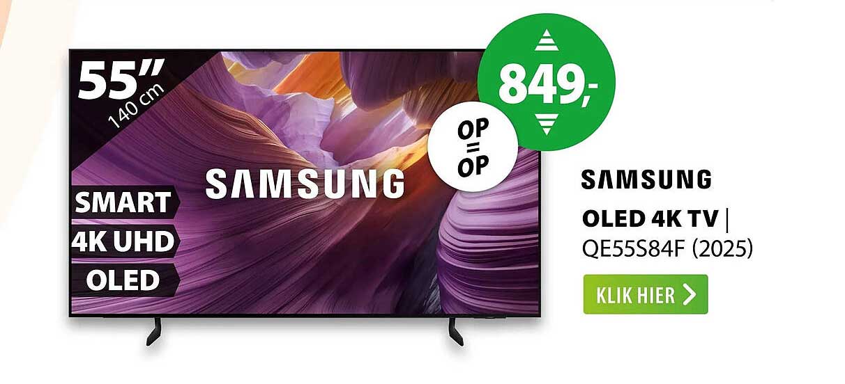 SAMSUNG OLED 4K TV | QE55S84F (2025) OP=OP