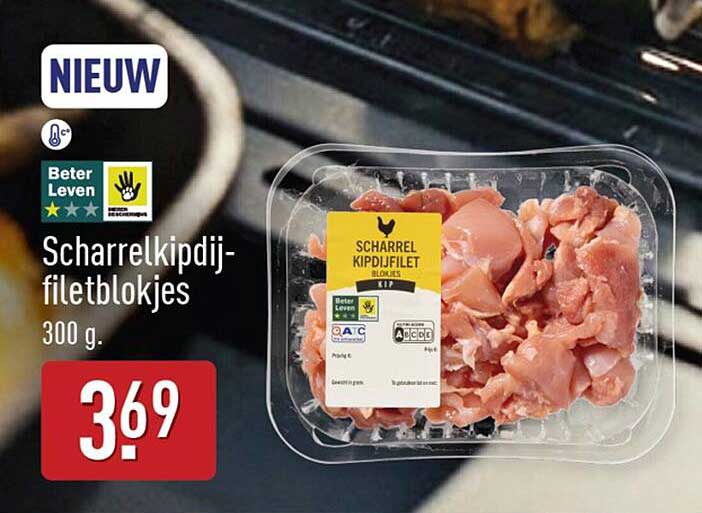 Scharrelkipdij-filetblokjes 300 g