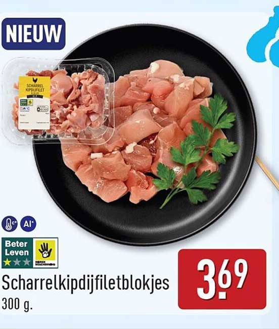 Scharrelkipdijfiletblokjes