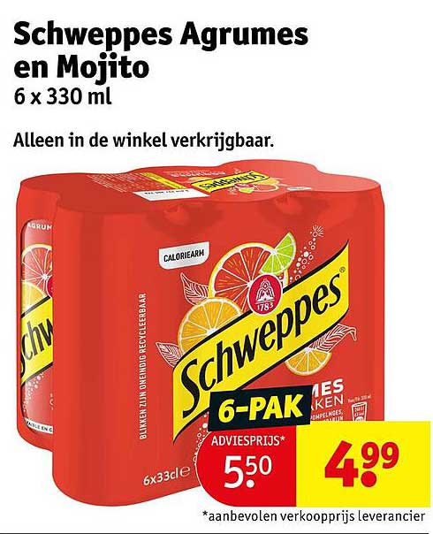 Schweppes Agrumes en Mojito 6 x 330 ml