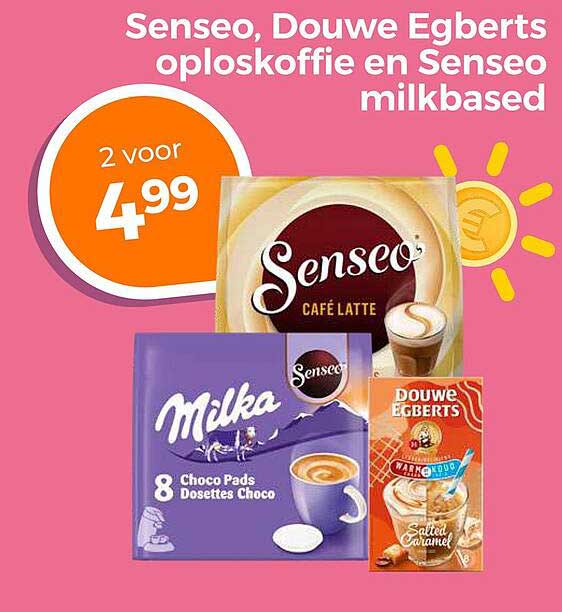 Senseo, Douwe Egberts oploskoffie en Senseo milkbased