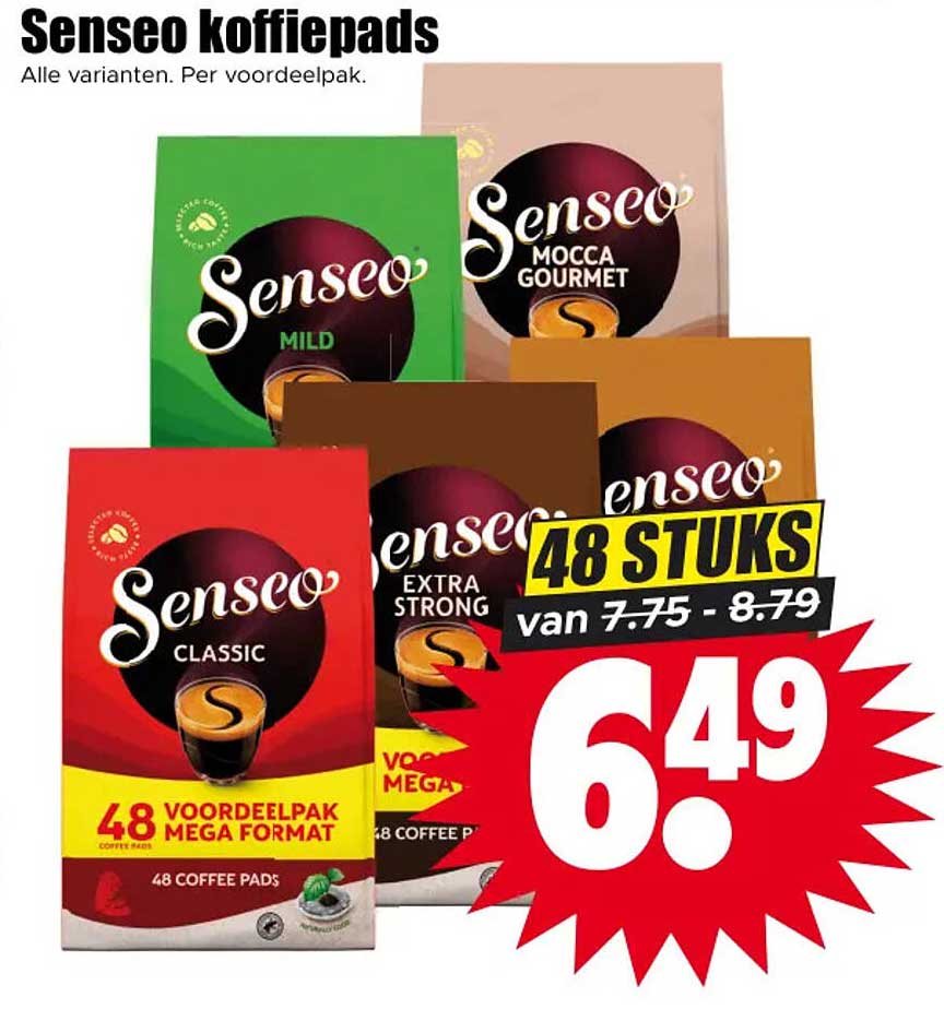 Senseo koffiepads 48 stuks voordeelpak mega formaat