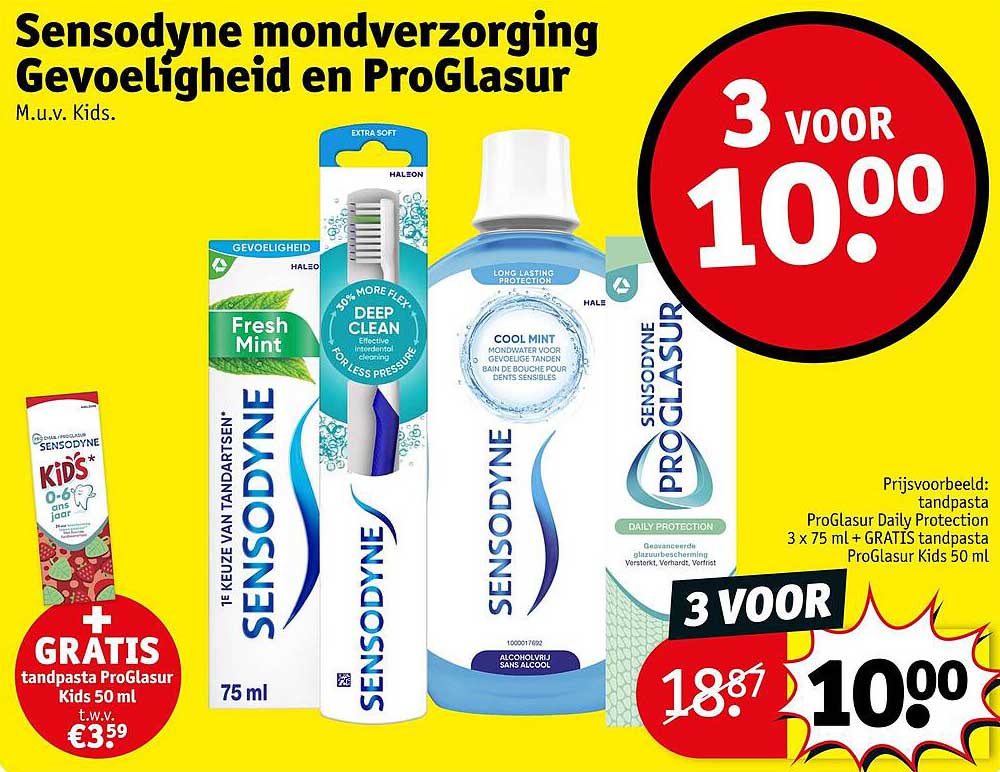 Sensodyne mondverzorging Gevoeligheid en ProGlasur