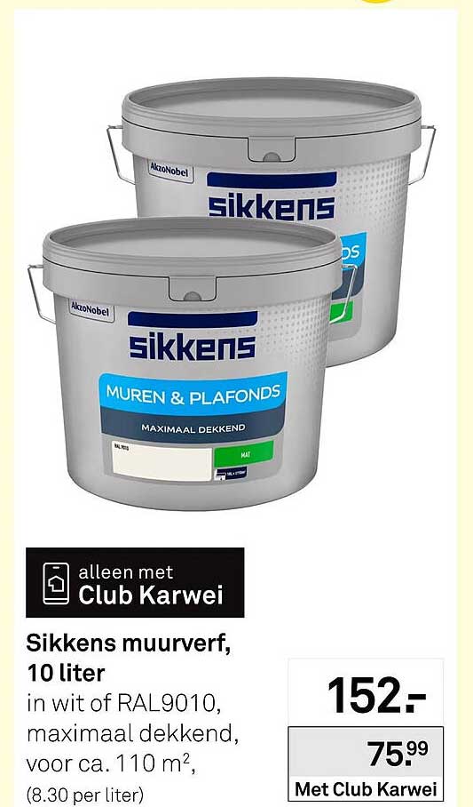 Sikkens muurverf, 10 liter