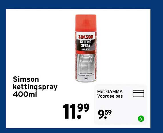 Simson kettingspray 400ml