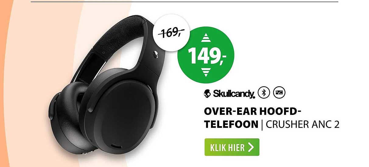 Skullcandy Over-ear hoofdtelefoon | Crusher ANC 2