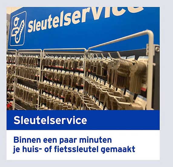 Sleutelservice Binnen een paar minuten je huis- of fietssleutel gemaakt