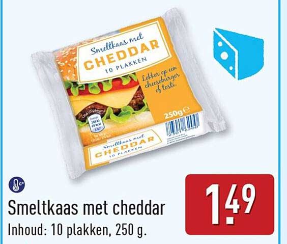 Smeltkaas met cheddar