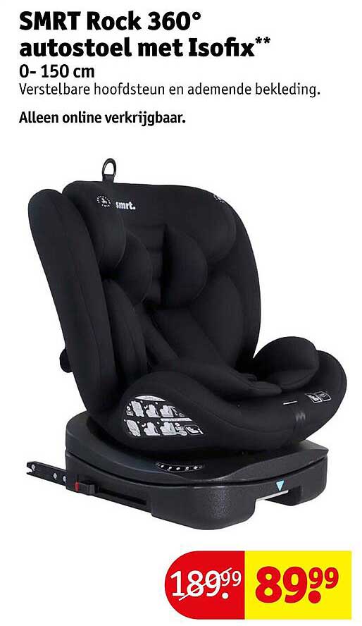SMRT Rock 360° autostoel met Isofix**