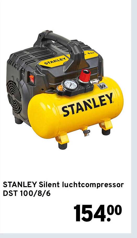 STANLEY Silent luchtcompressor DST 100/8/6
