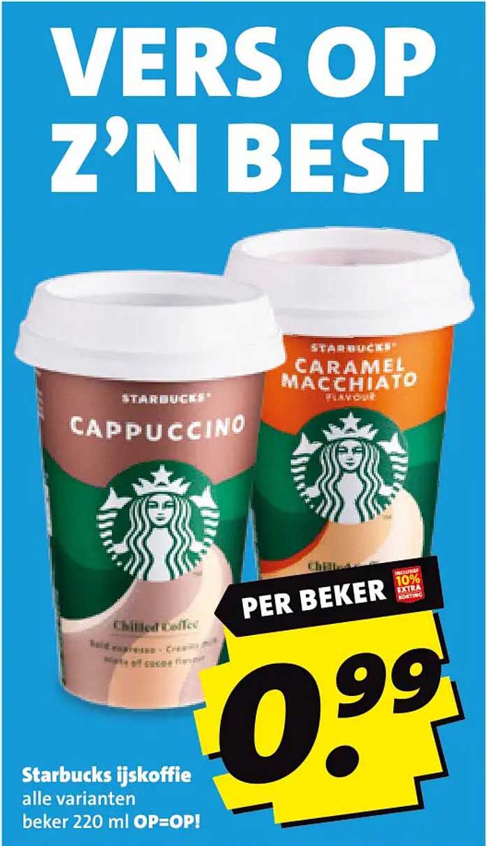 Starbucks ijskoffie alle varianten beker 220 ml OP=OP!