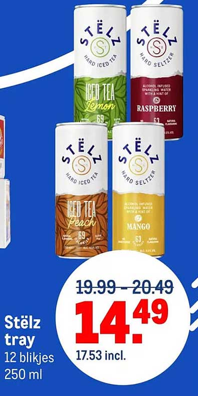 Stëlz tray 12 blikjes 250 ml