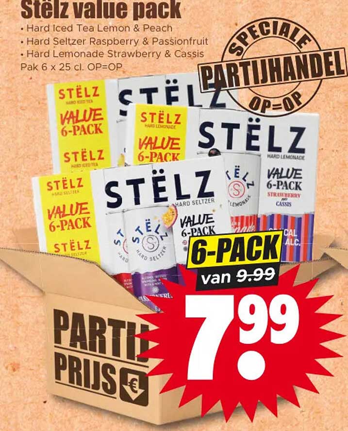 stëlz value pack 6-pack speciale partijhandel op=op