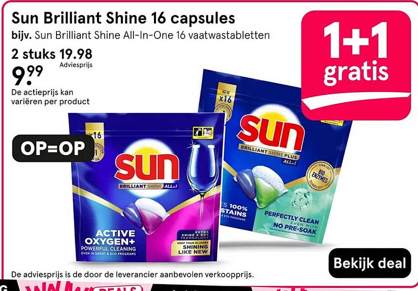Sun Brilliant Shine 16 capsules 1+1 gratis