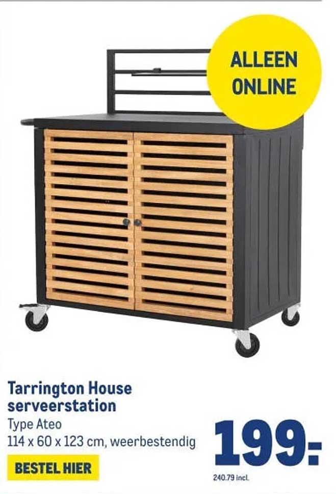Tarrington House serverstation Type Ateo 114 x 60 x 123 cm, weerbestendig BESTEL HIER