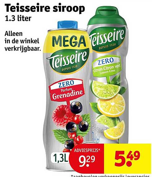 Teisseire siroop 1.3 liter