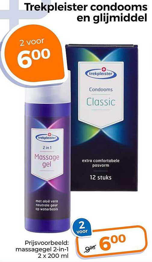 Trekpleister condooms en glijmiddel