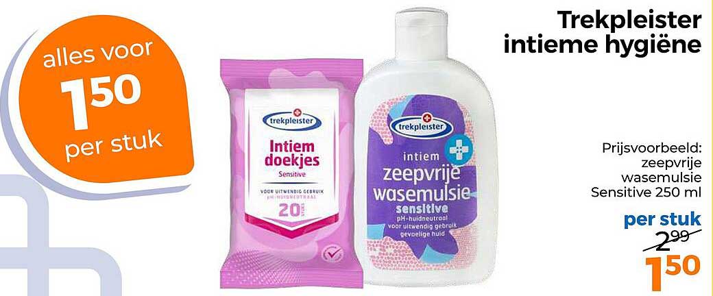 Trekpleister intieme hygiëne