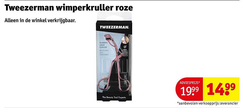 Tweezerman wimperkruller roze