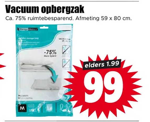 Vacuum opbergzak