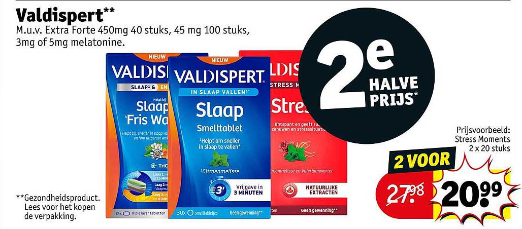 Valdispert** 2e halve prijs*