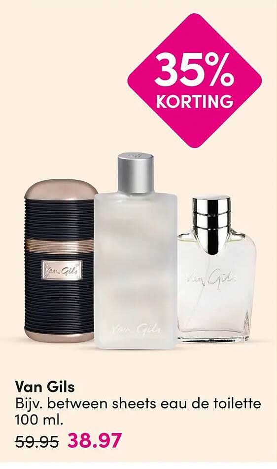 Van Gils Bijv. between sheets eau de toilette 100 ml. 35% KORTING