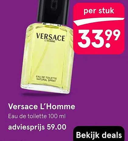 Versace L’Homme Eau de toilette 100 ml