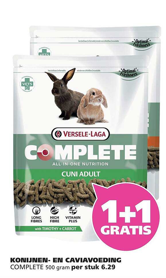 VERSELE-LAGA COMPLETE CUNI ADULT 1+1 GRATIS
