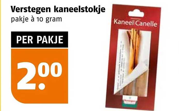 Verstegen kaneelstokje pakje à 10 gram