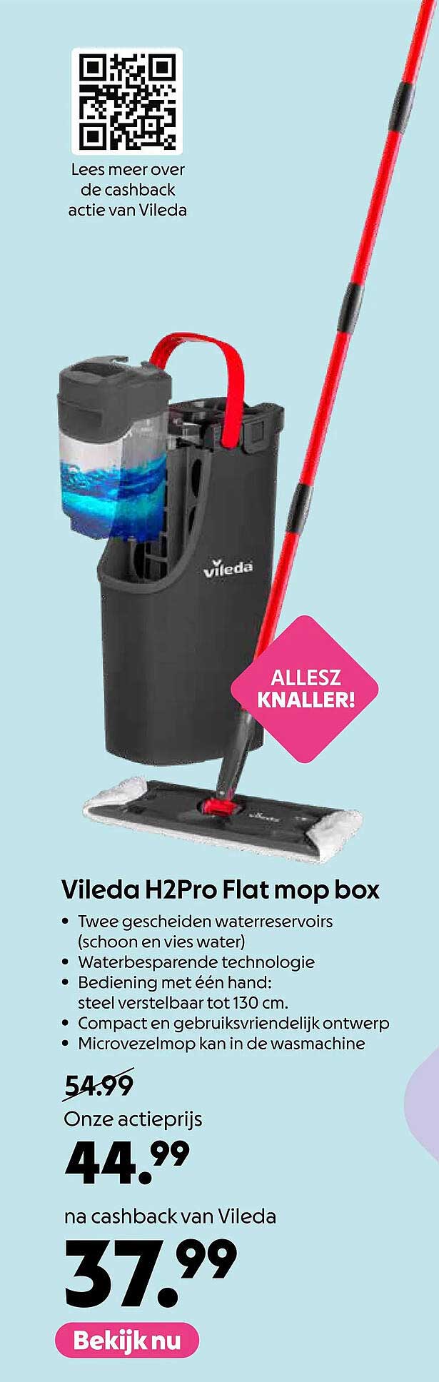 Vileda H2Pro Flat mop box