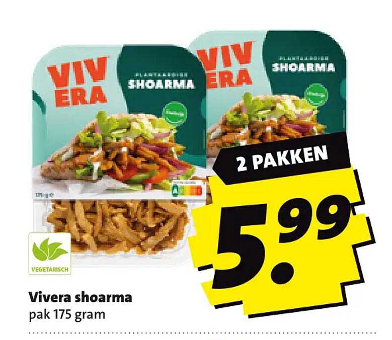Vivera shoarma pak 175 gram 2 pakken