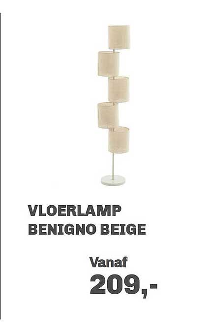 VLOERLAMP BENIGNO BEIGE