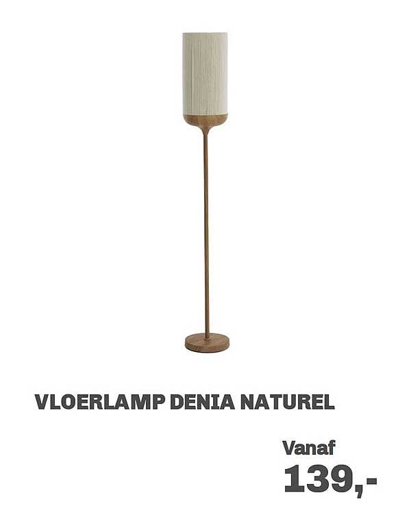 Vloerlamp Denia naturel