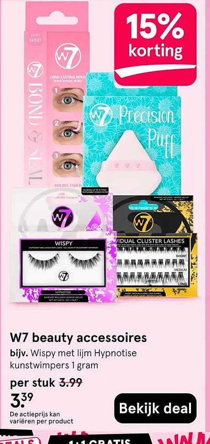 W7 beauty accessoires
