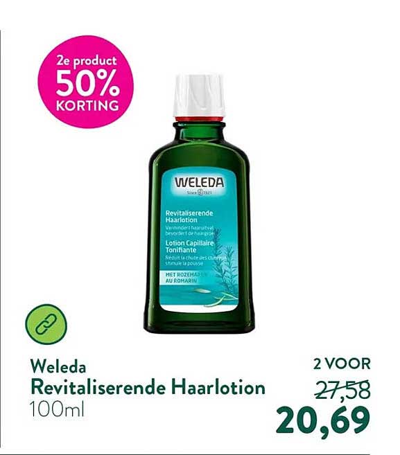 Weleda Revitaliserende Haarlotion 100ml 2e product 50% korting
