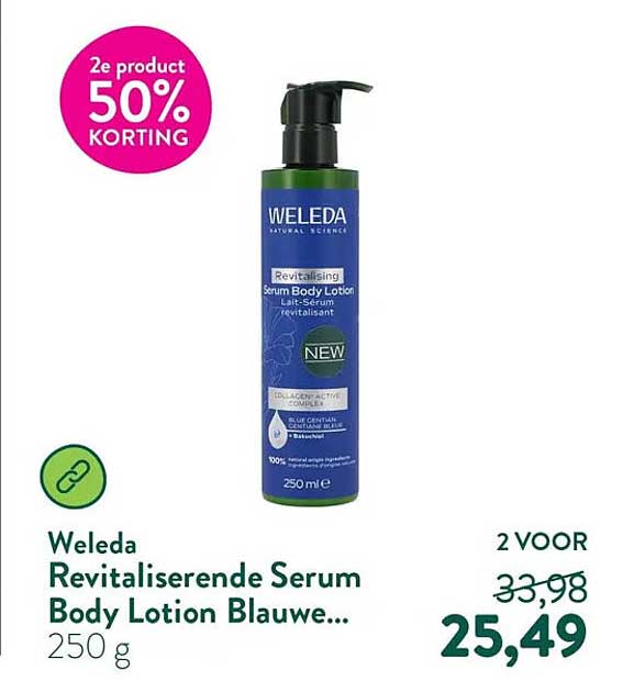 Weleda Revitaliserende Serum Body Lotion Blauwe... 2e product 50% korting