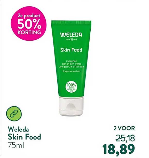 Weleda Skin Food 75ml 2e product 50% KORTING