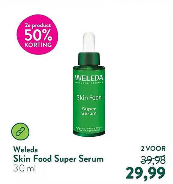 Weleda Skin Food Super Serum 30 ml 2e product 50% KORTING