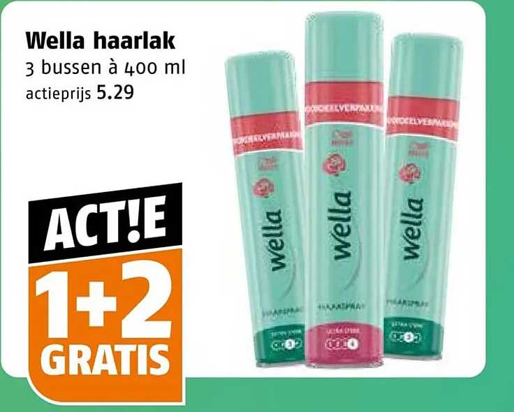 Wella haarlak 3 bussen à 400 ml ACTIE 1+2 GRATIS