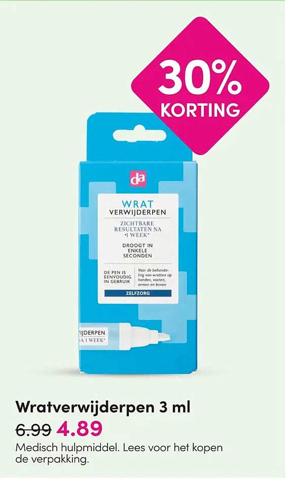 Wratverwijderpen 3 ml 30% KORTING