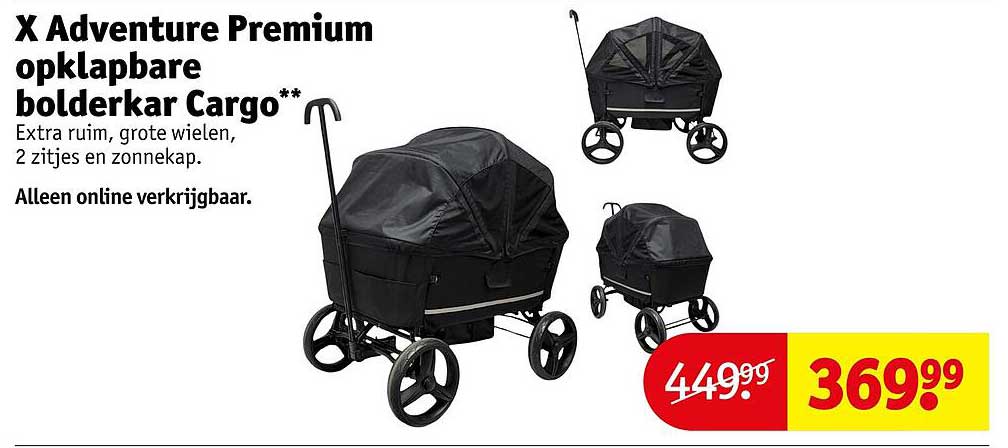 X Adventure Premium opklapbare bolderkar Cargo**