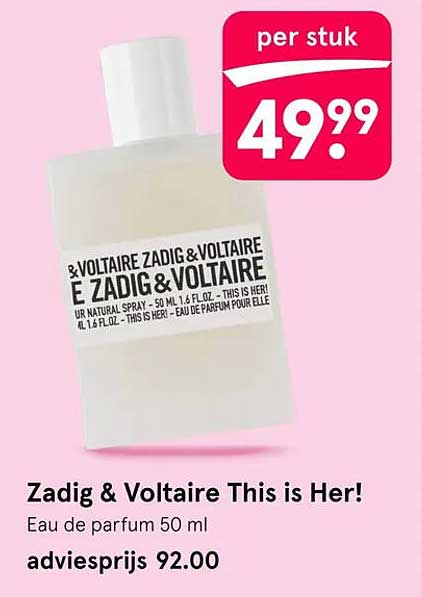 Zadig & Voltaire This is Her! Eau de parfum 50 ml