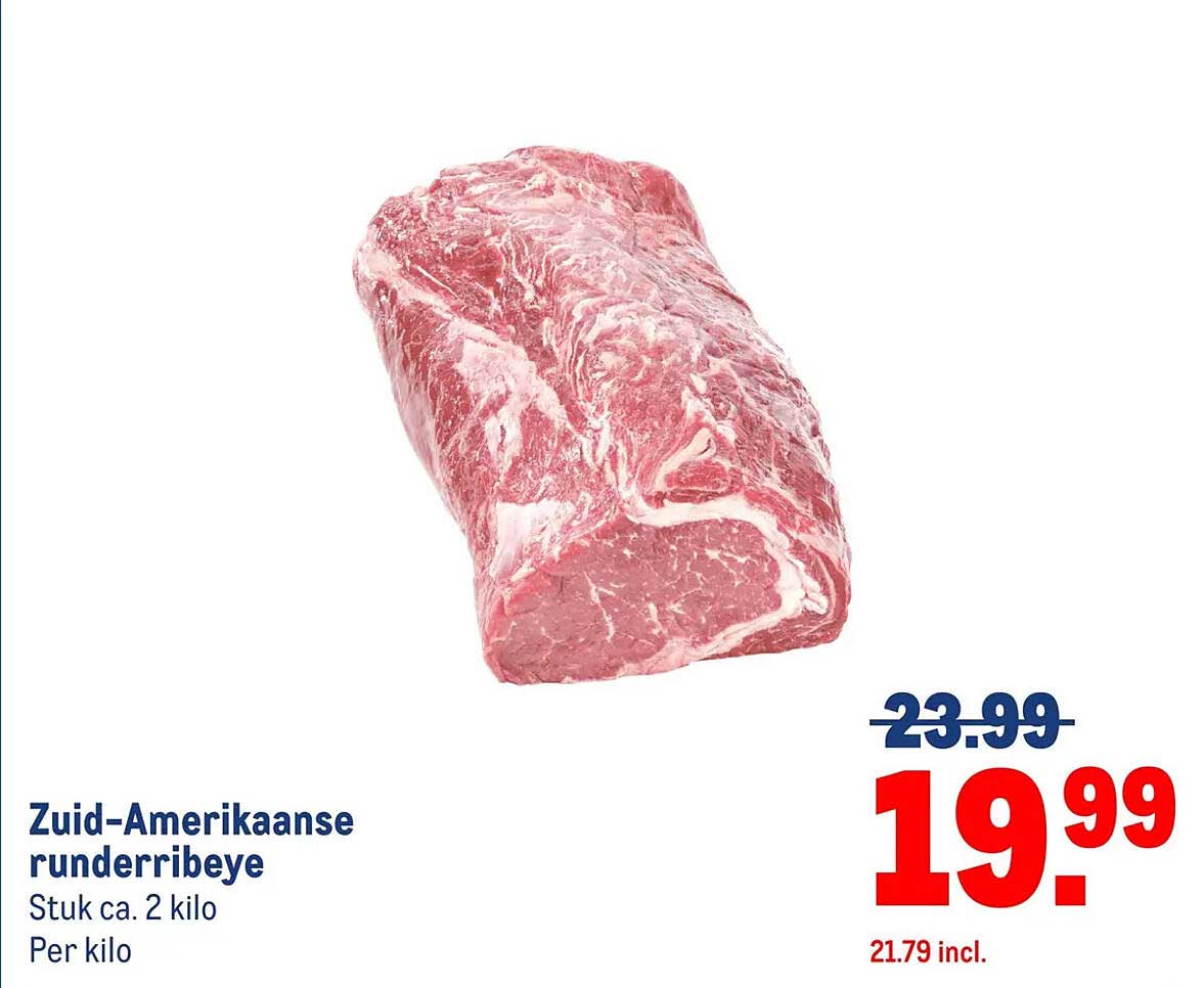 Zuid-Amerikaanse runderribeye